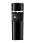 Top Loading Water Cooler With Three Temperature Options Hot Cold Warm For Three Or Five Gallon Bottles Stainless Steel Black Finish