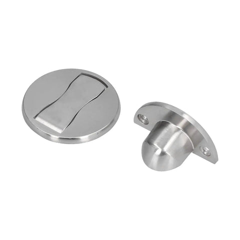 Mingzhe Heavy Duty Stainless Steel Magnetic Door Stop With Rock Strong Magnet For Wall Protection No Drilling Required Easy Install showing durable steel components.
