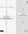Dope Vintage Pendant Light Kit Featuring Extra Long Adjustable Hardwired Ceiling Cable showing installation and adjustment features.