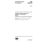 Cover of Industrial Automation Systems And Integration Parts Library Book Featuring Part 20 Logical Resource with ISO standard details.