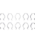 Spring Terry Clips Tool Hangers For Garage Shed And Patio To Tidy Up Brooms Rakes And Tools With Heavy Duty Manganese Steel U Clips For Long Lasting Storage And Quick Access 10 Pack 25mm, 10 silver clips