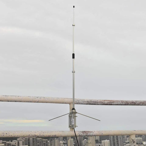 Beefy UHF Mobile Antenna For 350 To 500MHz Repeater Use 100W aluminum alloy body mounted on rooftop railing