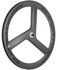 Carbon Fiber 56mm Clincher Wheel TriSpoke Wheelset For Road Bike With 3K Matte Finish, Novatec Hubs, 700C Aero Performance