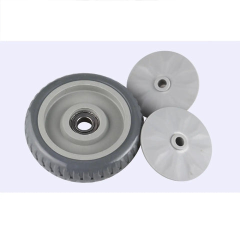 Built Tough 4 Inch Heavy Duty Sliding Door Caster Wheel With Integrated Shock Absorber and Secure Foot Brake for Smooth As Silk Gliding.