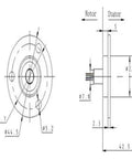 Kick The Cord Clutter With This Slick Multi Channel Rotary Slip Ring Packing Four Ten Amp And Twelve Two Amp Circuits showing detailed dimensions.