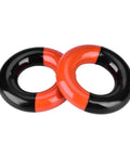 Two steel weighted rings from Grip Trainer With Swing Analyzer Kit Featuring Three Steel Weighted Rings For Driver Weight, Golf Training Accessory