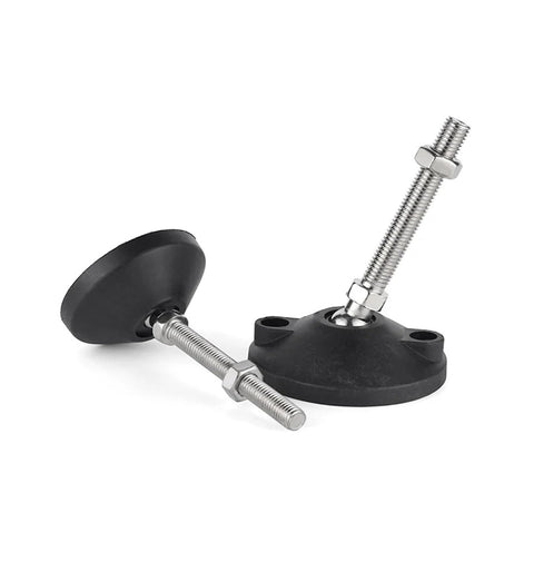 Bulletproof Nylon Adjustable Leveling Feet With Swivel Base And Flexible Joints For Unshakeable Stability Wear Resistant Build, M8 to M24 threading.