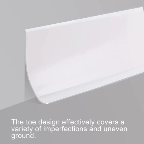 Peel And Stick Vinyl Baseboard Molding Trim For Walls, Self Adhesive Wall Base Cove Trim, 4 Inch Wide By 60 Feet, White, Easy Install