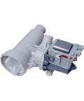 Drain Pump Replacement For GE Washers DIY Friendly With Removable Filter And 120V 85W Motor WH23X10028A Direct Fit Keeps Your Machine Flowing Smoothly Replaces WH23X10026 And WH23X10028, gray washer drain pump with motor and filter