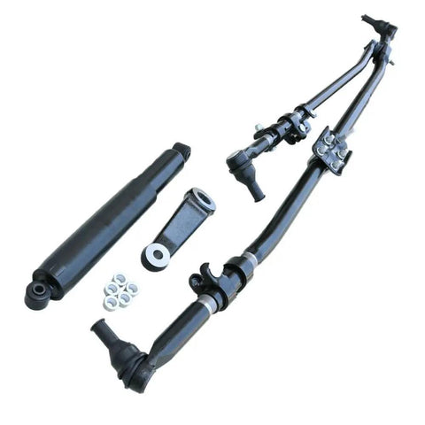 Get Back On The Road Smooth With This Dependable Lower Tie Rod End Steering Suspension Kit For Dodge And Ram 1500 2500 3500 Pickups Built Heavy Duty For Highway Hauling And Hassle Free Bolt In Install Includes Hardware 2003 Through 2008. Durable black steel tie rod end kit with bolts and bushings for Ram trucks.