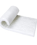 Ceramic fiber blanket, white, 12 x 24 x 2 in, partially rolled insulation