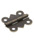 Ten Pack 20Mm By 17Mm Mini Door Hinges For Cabinets Drawers And Jewelry Boxes Hella Sturdy Steel Hardware With Easy Peasy Install And Quiet Swing Perfect For Closets And Cupboards, detailed view of a mini steel hinge.