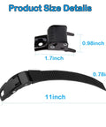 Inline Skate Replacement Straps With Screws And Nuts Included No Fuss Durable PVC Straps Kit dimensions in inches
