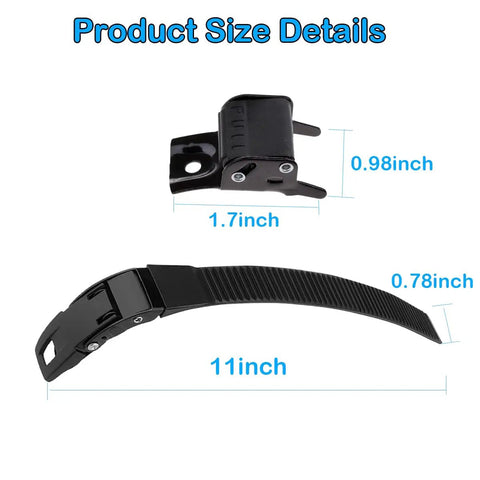 Inline Skate Replacement Straps With Screws And Nuts Included No Fuss Durable PVC Straps Kit dimensions in inches