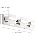 Modern Three Light Chrome Bathroom Vanity Light Over Mirror Super Easy Fifteen Minute Install Led Fixture Twenty Inch Size