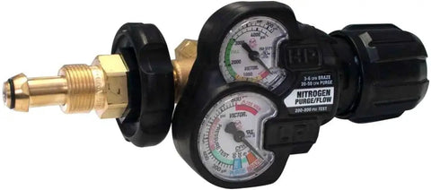 Edge Series 2.0 Nitrogen Purge Flow Module Gauge For Regulator With Toolless CGA580 Connection