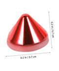 Red plastic cone rivet stud for crafts, 0.2 in tall, single piece