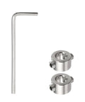 Adjustable 8mm Drill Stop Collar Kit With Stainless Steel Depth Limit Ring And Hex Key for precise depth adjustments.
