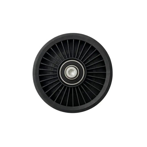 Must-Have Engine Drive Belt Idler Pulley For BMW F20 F30 E60 E65 E66 E90 top view showing durable plastic and smooth bearing.
