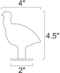 One Fifth Scale NRA IHMSA 22LR Rimfire Small Bore Animal Knock Over Targets Set Of Twenty Steel Targets Painted White With Turkeys