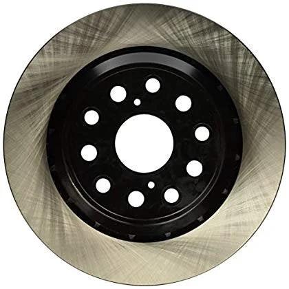 Centric Premium 120.44149 rear brake rotor for Lexus; black hub with drilled holes