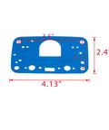 Beefed-Up 8-2000QFT Carburetor Rebuild Gasket Kit For 4150 Series Carburetors, Blue gasket dimensions highlighted