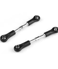 Beefed Up Steering Linkage Set For 1 To 8 Scale X25 X27 X17 RC Cars F22 LG03 Spare Parts Pack Of 2 Black Durable Upgrade For Smooth Precise Steering, two black metal rods