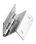 Rotating Concealed Hinges For Furniture Cabinet Drawers 44mm Three Page Folded Hinge in silver metal