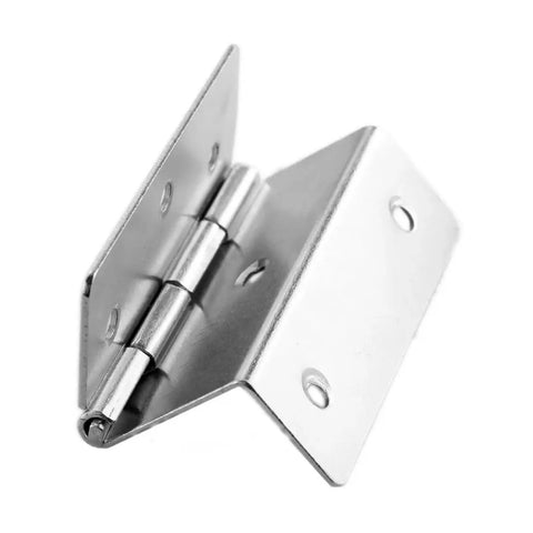 Rotating Concealed Hinges For Furniture Cabinet Drawers 44mm Three Page Folded Hinge in silver metal