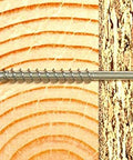 Power-Fast II 3.5 X 30 Mm Wood Screw installed in wood to wood joint, zinc plated, for DIY carpentry and quick fixes
