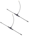 2 Pack 915MHz FPV Antenna, 2.5dBi T Type Control Antenna with connector shown for FPV drones, RC cars, vending machines, smart home systems.
