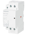 Built Like A Tank 63A AC Contactor With 2 Pole 2NO Layout And 120V Coil DIN Rail Mount Magnetic Switch showing compact white unit with terminals.