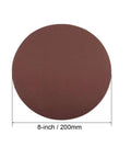 Premium 8 Inch Aluminum Oxide Sanding Discs Set With Grit Range From 40 To 2000 for sanding surface prep on wood and metal.