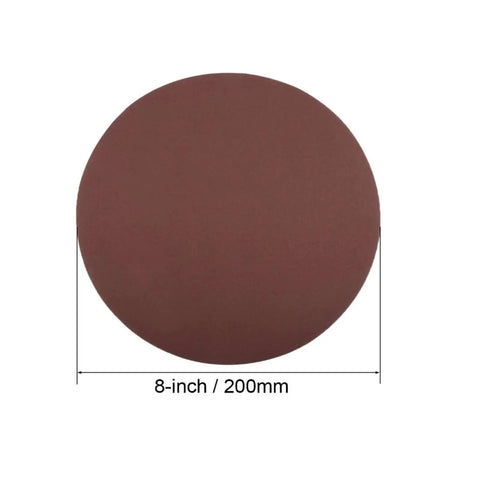 Premium 8 Inch Aluminum Oxide Sanding Discs Set With Grit Range From 40 To 2000 for sanding surface prep on wood and metal.