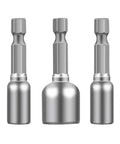 Rock Solid 6 To 13mm Impact Socket Set With Drill Bit And Hex Adapter Bolt Drivers Kit For Heavy Duty Rusted Bolts In Tight Spaces, 1/4in CR-V steel