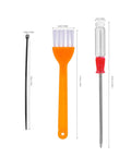 Beefy 332 Piece Computer Screw Kit accessories including brush, screwdriver, and cable tie shown with dimensions.