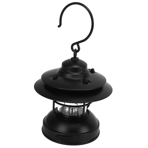 Retro LED Camping Lantern Portable Hanging Light With Dual Power Supply IPX4 Waterproof Adjustable Brightness 35 To 100 Lumens