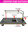 Tabletop Hot Wire Foam Cutter For Styrofoam And Sponge, adjustable angle and temperature, 22.8 by 15 inch cutting machine display.