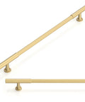 Brushed Gold Cabinet Pulls 12.6 Inch 6 Pack Solid Heavy Duty Built To Last Drawer Handles For Kitchen Cabinets Zinc Construction