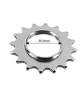 Close-up of a 13T sprocket from Fixie Track Bike One Speed Cog Set With Freewheel Sprockets And Lockring 13T To 18T High Density Steel