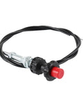 Control Cables With 2 Inch Black Knob 10 Foot Length Universal Fit Replacement 55204 For Throttles, Levers And Machinery