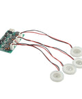 All In One DIY Humidifier Kit 5V Mist Maker Module Fogger Part With Atomizing Tablets Air Humidifying Component And Electronic Controller For Easy Humidity Boost In Small Projects, PCB and tablets