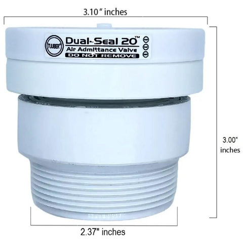 2 Inch Air Admittance Valve With Superior Seal For Plumbing Vents, No More Sewer Gas Odors, Dual 2X Seal, Fits 2 Inch Schedule 40 Pipes