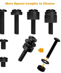 Various screws and spacers from the TV Mount Hardware Kit With M4 M5 M6 M8 Screws And Spacers For VESA Compatible TVs And Monitors Up To 80 Inches