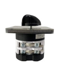 Multi Position Changeover Rotary Cam Switch 0 To 4 Positions 660V 50A Heavy Duty 2 Pole 3 Stage With Silver Contacts And 8 Terminals LW31