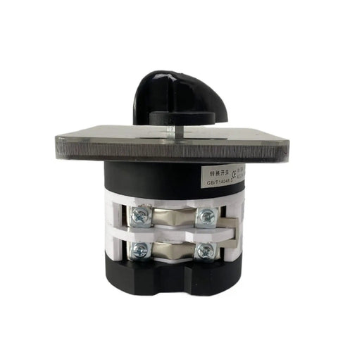 Multi Position Changeover Rotary Cam Switch 0 To 4 Positions 660V 50A Heavy Duty 2 Pole 3 Stage With Silver Contacts And 8 Terminals LW31