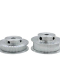 Get Your 3D Printing Projects Running Smooth With This Awesome Timing Pulley Kit Featuring a Rock Solid Five To One Speed Downgrade And Dual Compatibility For Both Six Millimeter And Ten Millimeter Belts So You Can Dial In Perfect Torque And Build, two alloy timing pulleys