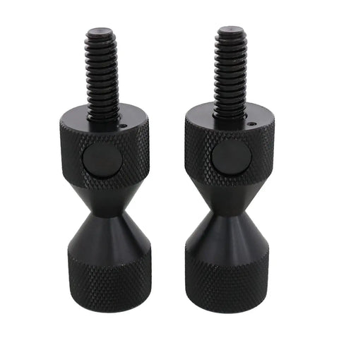 Push Button Carbon Steel Flange Line Up Pins Set Of Two For 5/8 To 1-7/8 Inch Holes With Rust Resistant Black Oxide Finish