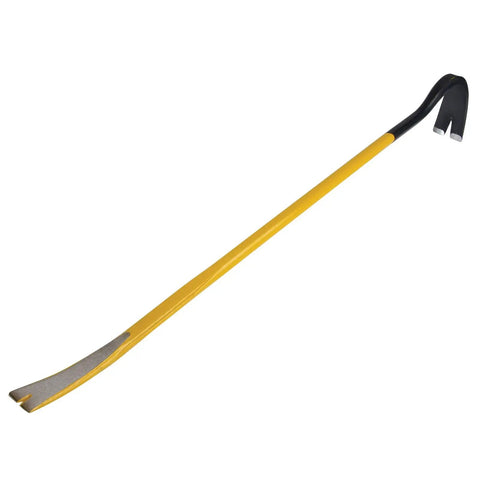 42 Inch Spring Steel Wrecking Bar With Precision Ground Edges wider prying edge visible on white background