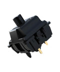 Oil King V2 Pre-Lubed Black Linear Keyboard Switches Pack Of 10 For Smooth, Buttery Keystrokes side view with pins visible